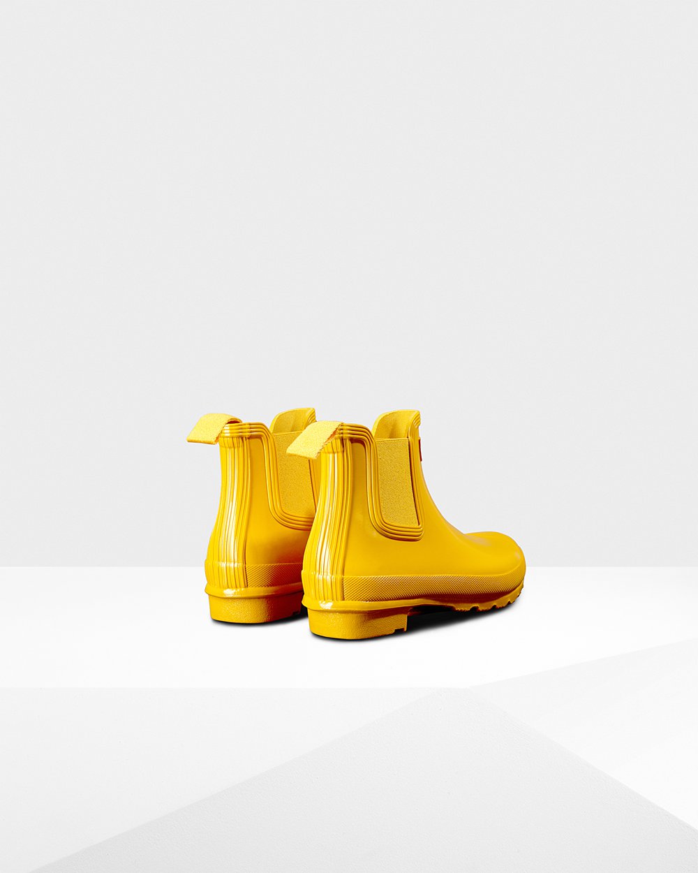 Botas Chelsea Hunter Feminina Amarelas - Original Gloss - 09HEPWIXF